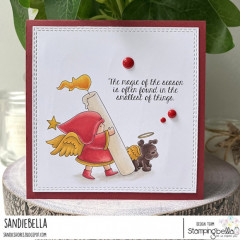 Stamping Bella - Cling Stamps - Bundle Girl & Puppy Candle Bearers