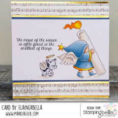 Stamping Bella - Cling Stamps - Bundle Girl & Puppy Candle Bearers