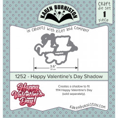 Karen Burniston Die - Happy Valentines Day Shadow