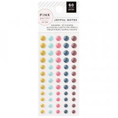 Pink Paislee - Enamel Dots - Joyful Notes