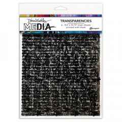 Dina Wakley Media Transparencies - Typography Set 1