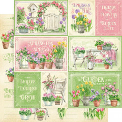 Grow With Love - Designpapier - Friends And Flowers