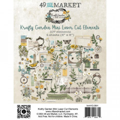 49 and Market - Color Swatch: Krafty Garden - Mini Laser Cut Outs - Elements