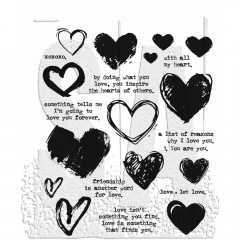 Cling Stamps Tim Holtz - Love Notes