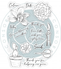 Clear Stamps - Botany Boutique - Orchid