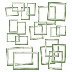 Chipboard Frames - Color Swatch: Willow