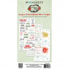 49 And Market - Evergreen Season - Sentiments - 6x12 Rub-On Transfer