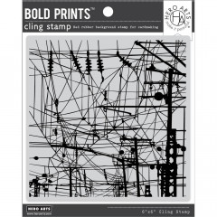 Hero Art Cling Stamps - Power Lines Bold Prints