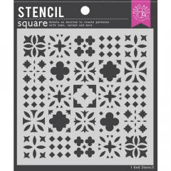 Hero Art 6x6 Stencil - Decorative Tile Pattern