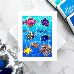 Hero Arts - Clear Stamps & Cutting Dies - Tropical Fishes