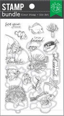 Hero Arts - Clear Stamps & Cutting Dies - Tropical Fishes