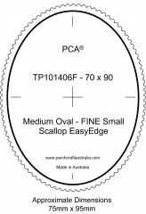 Fine Medium Oval Outside Small Scallop EasyEdge