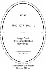 Fine Large Oval Outside Small Scallop EasyEdge