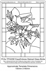 Embossing Easy Emboss Stained Glass Birdie