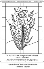 Embossing Easy Emboss Stained Glass Daffodils