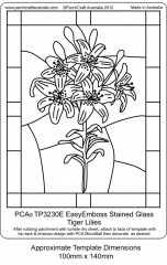 Embossing Easy Emboss Stained Glass Tiger Lilies