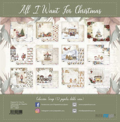 All I Want For Christmas 12x12 Scrap Paper Pack