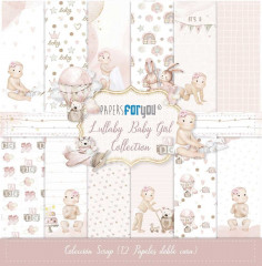 Lullaby Baby Girl 12x12 Scrap Paper Pack