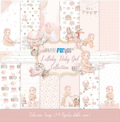 Lullaby Baby Girl 8x8 Scrap Paper Pack