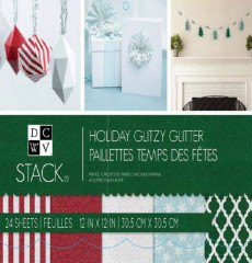 Holiday Glitzy Glitter Paper Pad