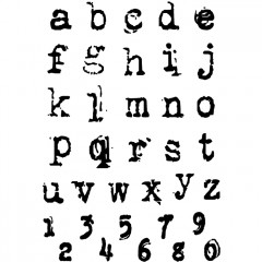 Clear Stamps - Reporter Lowercase Alphabet