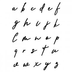 Clear Stamps - Muse Lowercase Alphabet