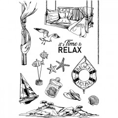 Clear Stamps - It is time to relax