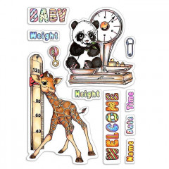 Clear Stamps - Baby Height and Weight
