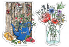Clear Stamp Set - Fraises et fleurs sauvages