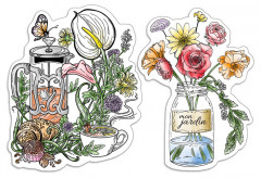 Clear Stamp Set - The et mon fleurs