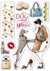 Clear Stamp Set - Dog air is my glitter