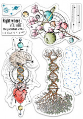 Clear Stamp Set - Universe is Mind and Heart