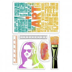 Clear Stamps - Art Rulers