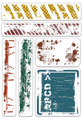 Clear Stamp Set - Urban Tags and Borders
