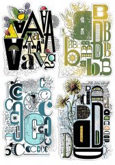 Clear Stamp Set - Design ABCD Letters