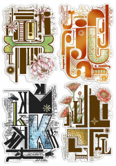 Clear Stamp Set - Design IJKL Letters