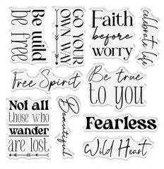Clear Stamps - Bohemian Collection - Harmony & Happiness