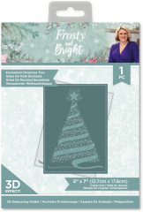 3D Embossing Folder - Frosty and Bright Enchanted Christmas Tree