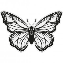 Clear Stamps and Metal Die - Vintage Butterflies Monarch