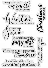 Clear Stamps - Winters Sparkle Winter Holiday Wishes