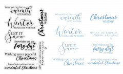 Clear Stamps - Winters Sparkle Winter Holiday Wishes