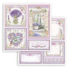 Stamperia 2-seitiges 12x12 Designpapier - Provence Cards