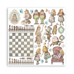 Alice through the looking glass 12x12 Paper Pack