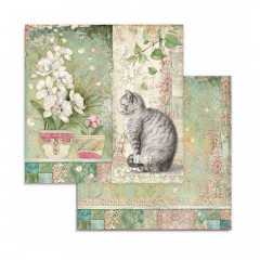 Orchids and Cats 8x8 Paper Pack
