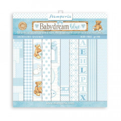 Baby Dream Blue Backgrounds 8x8 Paper Pack