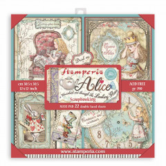 Maxi Alice in Wonderland and looking glass 12x12 Paper Pack
