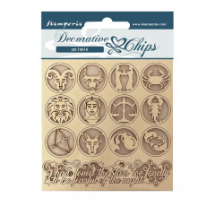 Stamperia Decorative Chips - Alchemy symbols