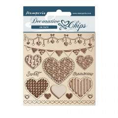 Stamperia Decorative Chips - DayDream Hearts