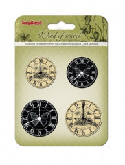 Set Of Clock Wind Of Travel Black And Beige