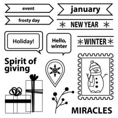 Clear Stamps - Happy Holiday Spirit Of Giving